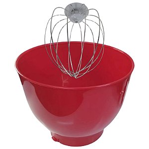 Bacia Vermelha + Batedor Batedeira Planetaria Philco PHP500