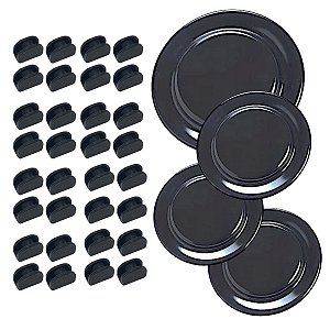 4 Espalhador + 32 Borracha Da Grelha Cooktop Fogão Fischer