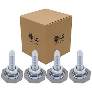 Kit 4 Parafuso de Ajuste Lavadora LG CV7011 CV9011 CV9013