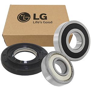 Kit Retentor + Rolamentos Lava e Seca LG WD1412RT WD12270RD