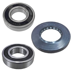 Kit Rolamentos + Retentor Para Lava E Seca Midea 10Kg a 12Kg