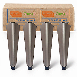 Kit 4 Pés Refrigerador Frigobar Retro Brastemp BRA08 Dourado