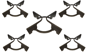 Kit 5 Trempe Grade Grelha Fogão Atlas Agile Glass Utop