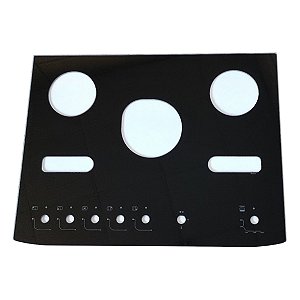 Vidro Mesa Fogão Mueller Decorato Vetro G3 5 Bocas Orig Lote