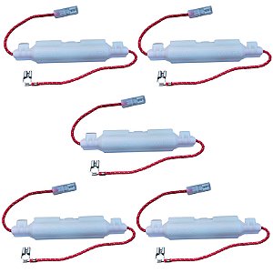Kit 5 Fusível Alta Microondas Brastemp Consul 0.8a W10649509