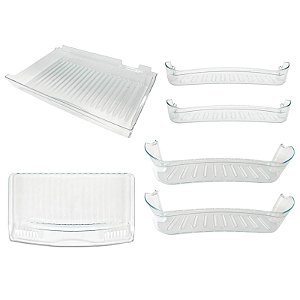 Kit Prateleiras Acrílico Com 6 Peças Geladeira Consul CRA30