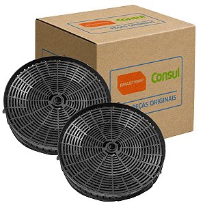 2 Filtro Carvão Coifa Parede Brastemp GAV80ABBNA Orignal