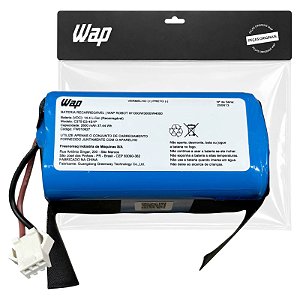 Bateria 14.4V 2600mAh Aspirador Pó Robô Wap W400 W1000 W3000
