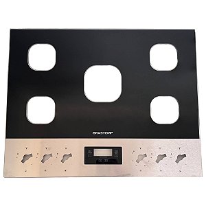 Mesa Tampo Vidro Fogão Brastemp BYS5VCR 5 Bocas Orig De Lote