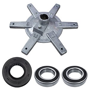Kit Suporte Cesto + 2 Rolamento + Retentor Lavadora Mueller