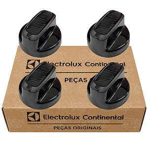 Kit 4 Botão Fogão Cooktop Continental KC5GR KC4GP FC4CB FC5V