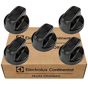 Kit 5 Botão Fogão Cooktop Continental KC5GR KC4GP FC4VB FC5C