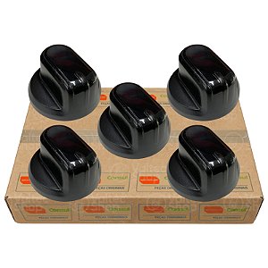 5 Manípulo Botão Fogão Brastemp Bf050c Bfd5 Bfo4 Bfs4 Bfs5