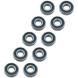 Kit 10 Rolamento Esferas 6202 2RS 15x35x11mm Para Lavadora
