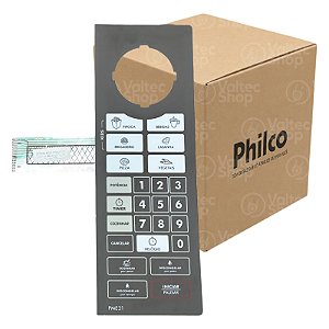 Teclado Membrana Adesiva Microondas Philco PME31 PME31BM