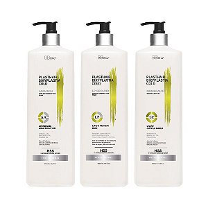 KIT PLASTHAIR BIXYPLASTIA COLD - 3 Passos - 1000ml