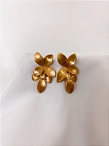 Brinco Folhas Dourado