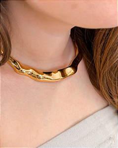 COLAR ARO BRIDÃO ORGANIC DOURADO