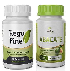REGUFINE + óleo de abacate  30 cápsulas Bem Estar Life