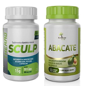 Sculp Thermo + óleo Abacate 30 cápsulas Bem Estar Life