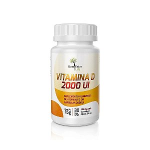 VITAMINA D 2000 UI BEM ESTAR LIFE - 30 caps.