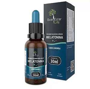 Melatonina em gostas sabor camomila - Bem Estar Life
