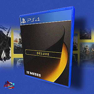 ASSINATURA 12 MESES PSN PLUS DELUXE LICENÇA - PS4