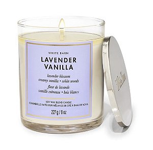 Vela Lavender Vanilla ( 227g: 1 pavio ) Bath & Body Works - pronta entrega