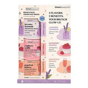 Kit de Máscara Faciais: Global Beauty Care ( 3 Fragrância Maravilhosas ) - pronta entrega