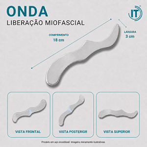 Liberação miofascial Onda - Aço Inox | IASTM