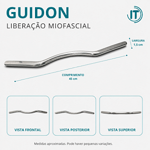 Guidom para Liberação Miofascial - Aço Inox | IASTM