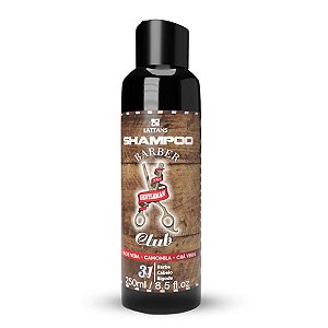 Shampoo Para Barba, Cabelo e Bigode 3 em 1 Barber Club Lattans 250ml