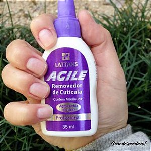 Creme Removedor de Cutículas Profissional Agile 35ml (com óleo de melaleuca) Não Amarela Não Resseca