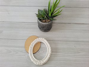 KIT MOLDURA OVAL + FUNDO DE MDF C/ 10 KITS