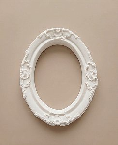 Kit Moldura Oval + Fundo de Mdf C/ 10 Kits