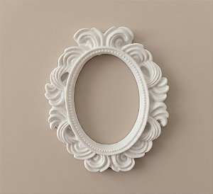 Kit Moldura Oval + Fundo de Mdf C/ 10 Kits