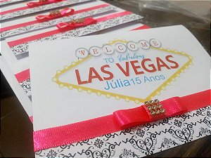 Convite Aniversário Las Vegas