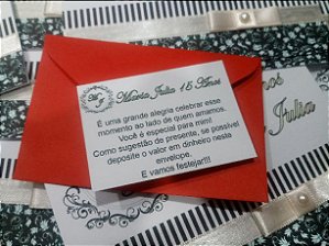 Cartão Presente Individual com Envelope