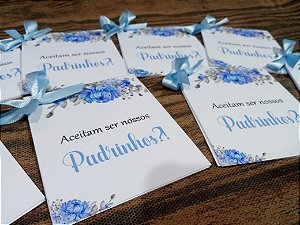 Manual para Padrinhos com 7 páginas Azul