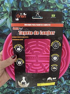 Tapete de lamber pet Rosa