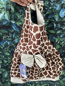 Vestido Animal Print Girafa Tamanho G