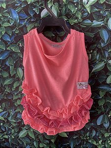 Roupa Vestido Rosa Neon M