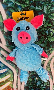 MORDEDOR PELÚCIA BIG SCAM PORCO AZUL