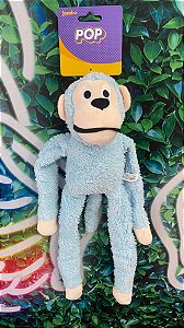 MORDEDOR MACACO PELUCIA NEW POP AZUL