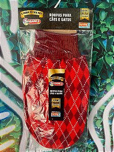 ROUPA DE LÃ P/ CAES VERMELHA N. 10