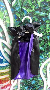 Roupa Capa Preta com Lilás P