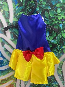 Roupa Vestido Branca de Neve P
