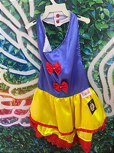 Roupa Vestido Branca de Neve G