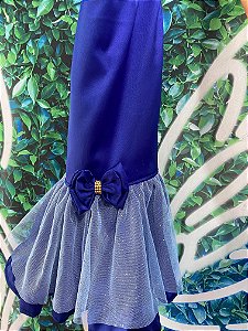 Vestido Pet Azul Royal GG