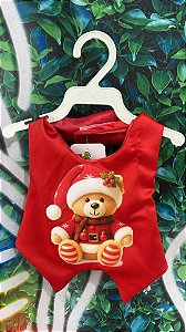 Colete Pet Natalino Estampa Ursinho G